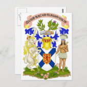Nova Scotia (Kanada) Wappenmantel Postkarte (Vorne/Hinten)