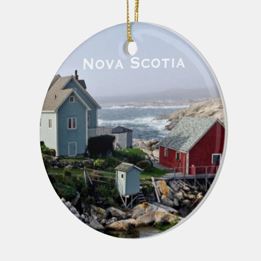 Nova Scotia Landschaftsdekoration Keramik Ornament (Links)
