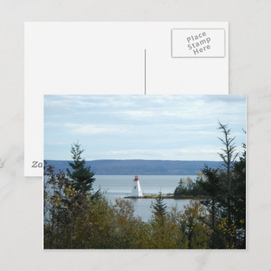 Nova Scotia Lighthouse Postkarte (Vorne/Hinten)