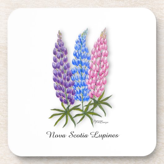 Nova Scotia Lupinen Getränkeuntersetzer (Vorderseite)