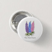 Nova Scotia Lupines Button (Vorne & Hinten)