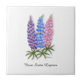 Nova Scotia Lupines Fliese (Vorderseite)