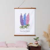 Nova Scotia Lupines Wandteppich Mit Holzrahmen (Schlafzimmer)
