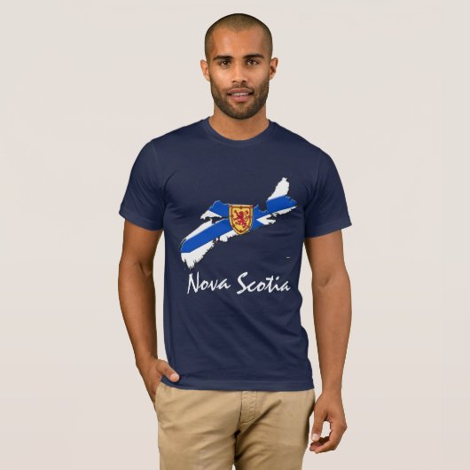 Nova Scotia Map Shirt blau (Vorne ganz)