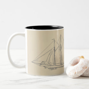 Nova Scotia Maritime Zweifarbige Tasse