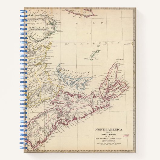 Nova Scotia, NB, Niederkanada Notizblock (Vorderseite)