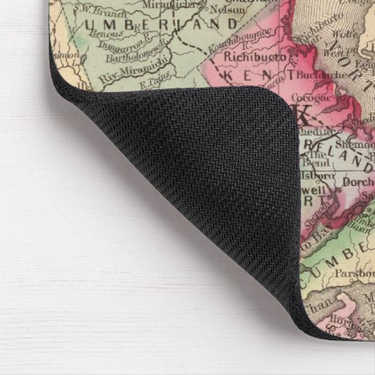 Nova Scotia, New Brunswick, Karte von Mitchell Mousepad (Ecke)