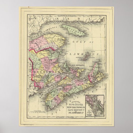 Nova Scotia, New Brunswick, Pr Edward's Id Poster (Vorne)