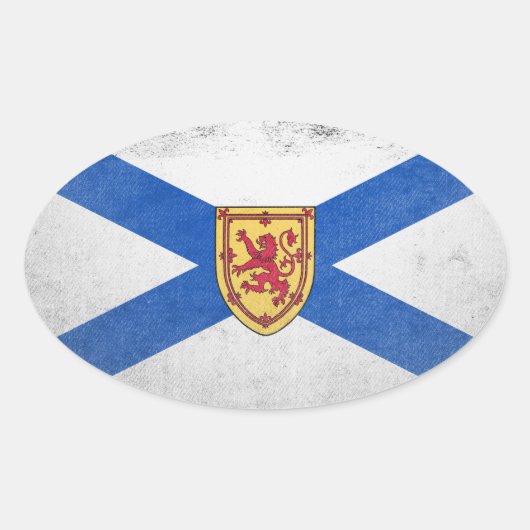 Nova Scotia Ovaler Aufkleber (Vorderseite)