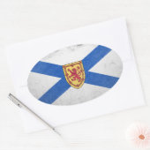 Nova Scotia Ovaler Aufkleber (Umschlag)