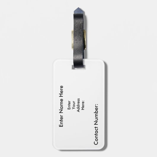 Nova Scotia Personalisiertes Reisegepäck Gepäckanhänger (Rückseite vertikal)