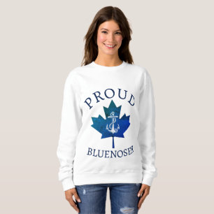Nova Scotia Proud Bluenoser Ankermaplatte Sweatshirt