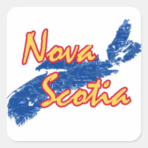 Nova Scotia Quadratischer Aufkleber