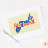 Nova Scotia Rechteckiger Aufkleber (Umschlag)