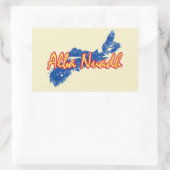 Nova Scotia Rechteckiger Aufkleber (Tasche)