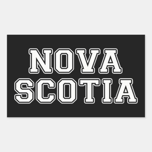 Nova Scotia Rechteckiger Aufkleber (Vorderseite)