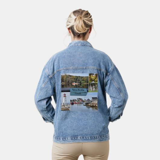 Nova Scotia Reiseplakat, Jeansjacke (Modell)