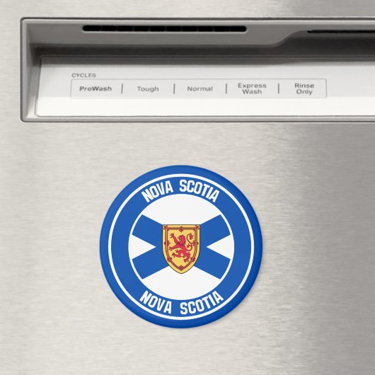 Nova Scotia Runde Emblem Magnet (In Situ (Geschirrspüler))