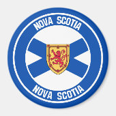Nova Scotia Runde Emblem Magnet (Vorne)