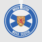 Nova Scotia Runde Emblem Ornament (Rückseite)