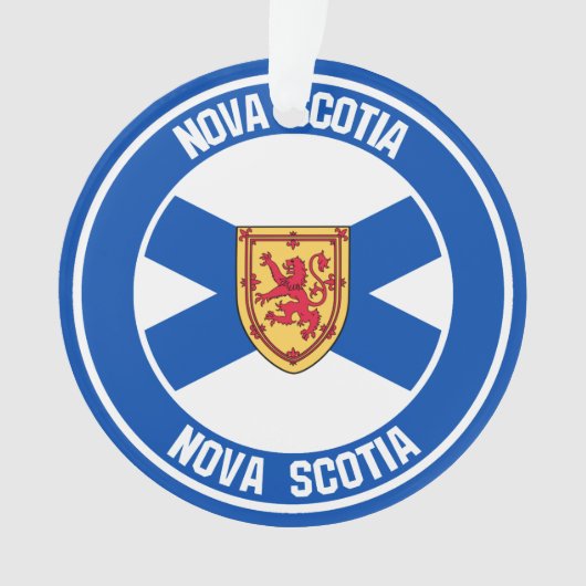Nova Scotia Runde Emblem Ornament (Vorderseite)