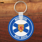 Nova Scotia Runde Emblem Schlüsselanhänger (Vorderseite)