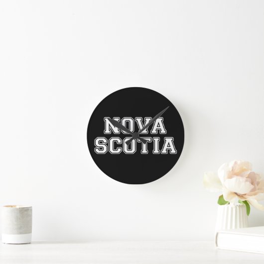 Nova Scotia Runde Wanduhr (Zuhause)