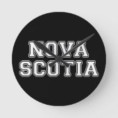 Nova Scotia Runde Wanduhr (Vorderseite)