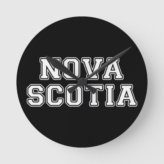 Nova Scotia Runde Wanduhr (Vorderseite)