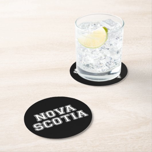 Nova Scotia Runder Pappuntersetzer (Vor Ort)