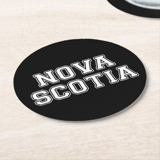Nova Scotia Runder Pappuntersetzer (Angewinkelt)