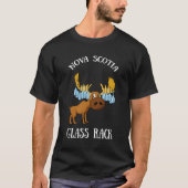Nova Scotia Shirt - Elch-Weinglas-Rack-Geschenk fü (Vorderseite)