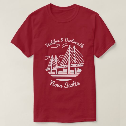 Nova Scotia Shirt Halifax und Dartmouth Shirt (Design vorne)
