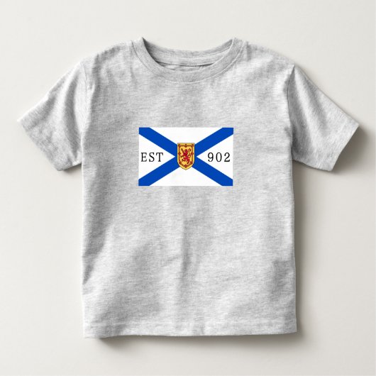 Nova Scotia Shirt nova scotia flag 902 Editable (Vorderseite)