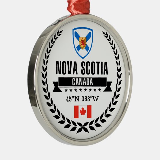 Nova Scotia Silbernes Ornament (Rechts)
