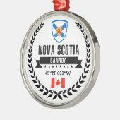 Nova Scotia Silbernes Ornament (Links)