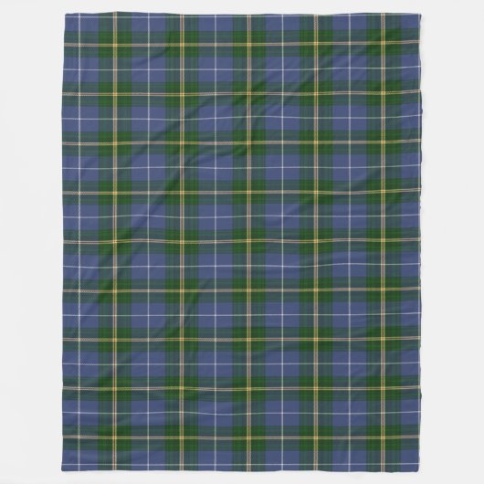 Nova Scotia Tartan Custom blue Kariert Fleecedecke (Vorderseite)