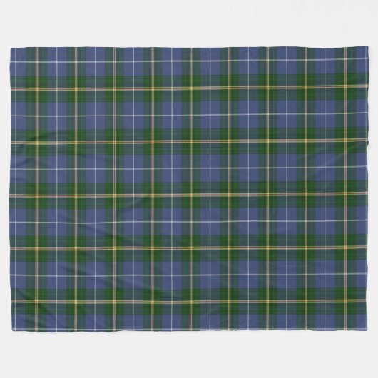 Nova Scotia Tartan Custom blue Kariert Fleecedecke (Vorderseite (Horizontal))