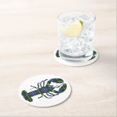 Nova Scotia Tartan Hummer Pullboard Trinkcoaster Runder Pappuntersetzer (Vor Ort)