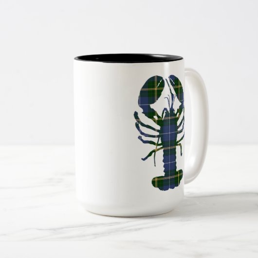 Nova Scotia Tartan Hummer Tasse (VorderseiteRechts)