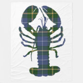 Nova Scotia Tartan Hummerflockendecke Fleecedecke (Vorderseite)