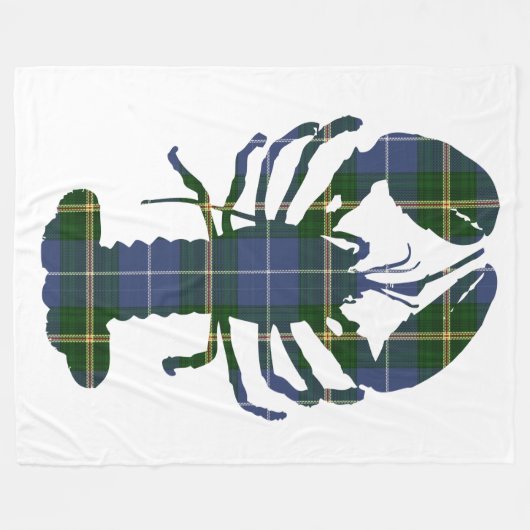 Nova Scotia Tartan Hummerflockendecke Fleecedecke (Vorderseite (Horizontal))