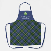 Nova Scotia Tartan Kariert Cupcake Bakery Medium Schürze (Vorderseite)