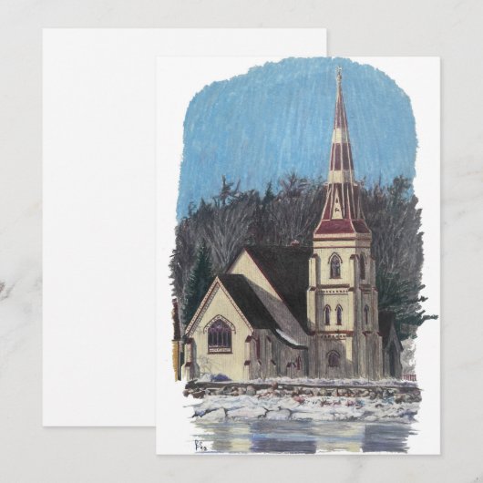 Nova Scotia Weihnachtskarte Feiertagskarte (Vorne/Hinten)