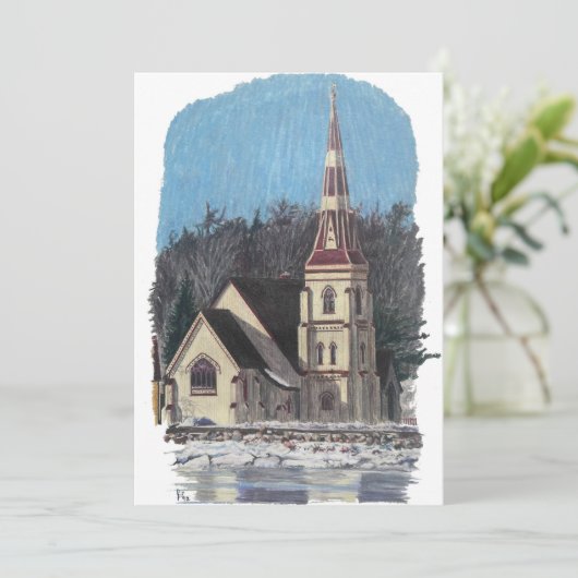 Nova Scotia Weihnachtskarte Feiertagskarte (Stehend Vorderseite)