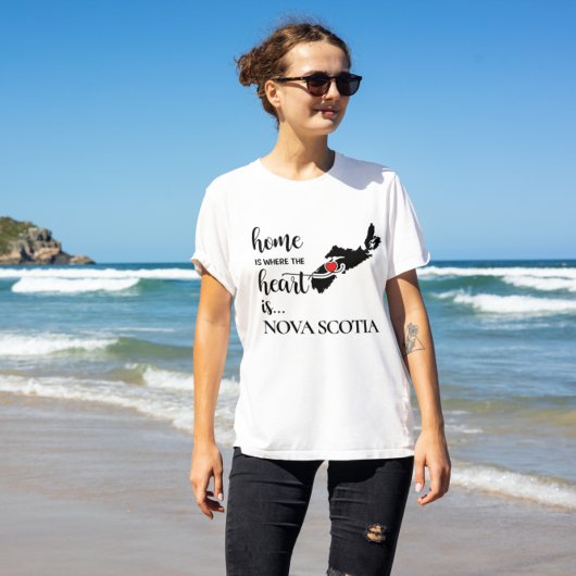 Nova Scotia Zuhause ist der Ort, an dem das Herz l T-Shirt