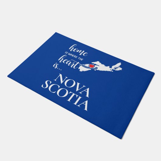 Nova Scotia Zuhause ist der Ort, wo das Herz... Fußmatte (Schrägansicht)