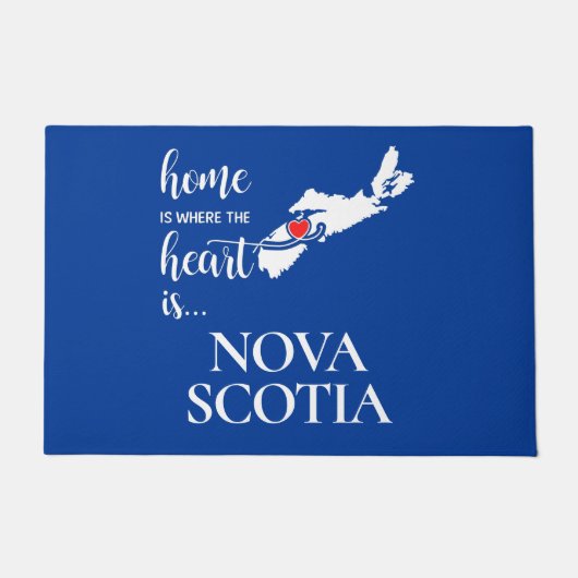 Nova Scotia Zuhause ist der Ort, wo das Herz... Fußmatte (Vorderseite)