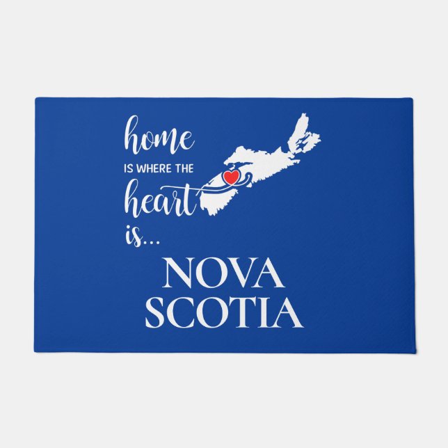 Nova Scotia Zuhause ist der Ort, wo das Herz... Fußmatte (Vorderseite)