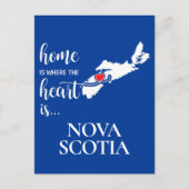 Nova Scotia Zuhause ist der Ort, wo das Herz... Postkarte (Vorderseite)
